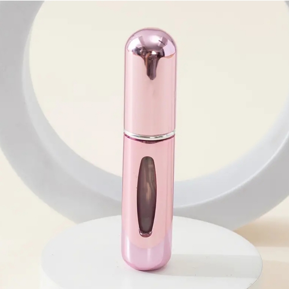 NWT! Bright Pink Perfume Automizer Portable Fine Mist Leakproof Mini Bottle 1pc
